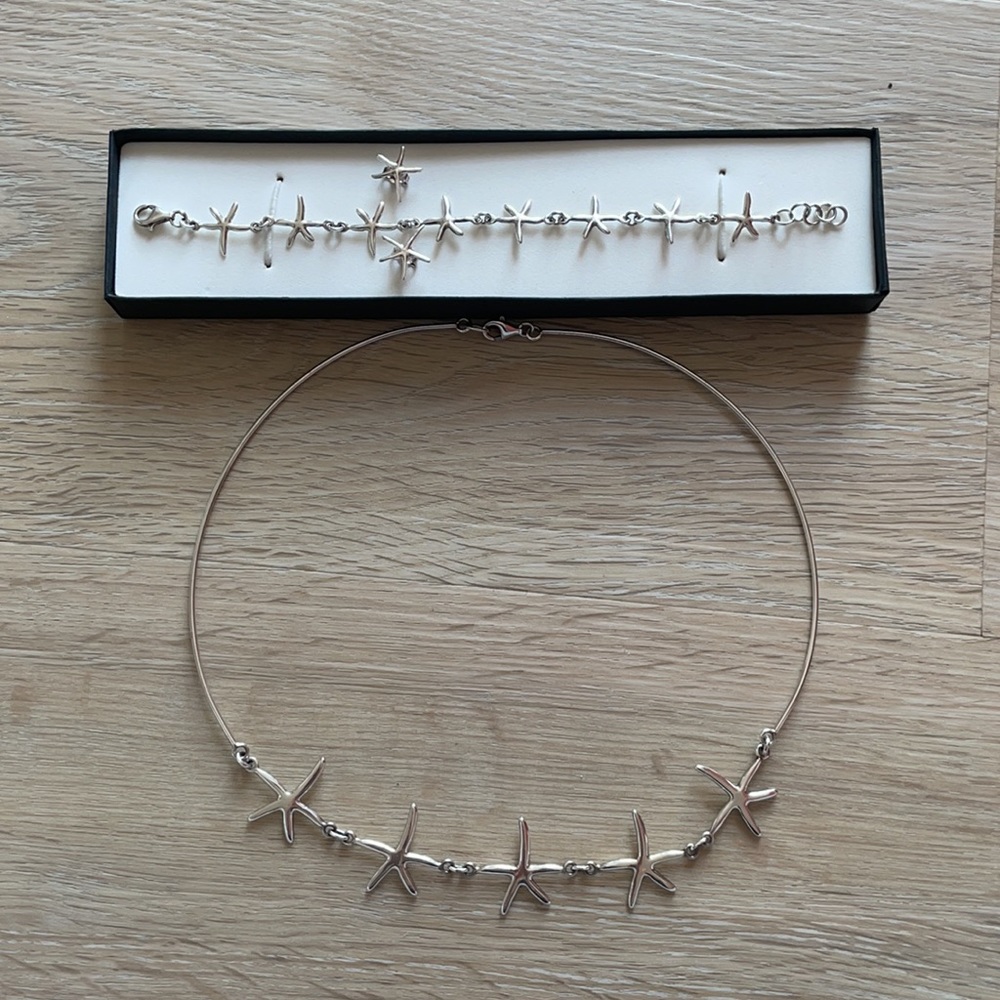 Sterling silver star set